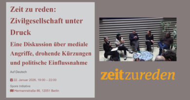 Zeit zu reden: Zivilgesellschaft unter Druck