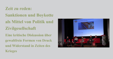 Sanktionen und Boykotte als Mittel von Politik und Zivilgesellschaft